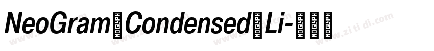 NeoGram Condensed Li字体转换